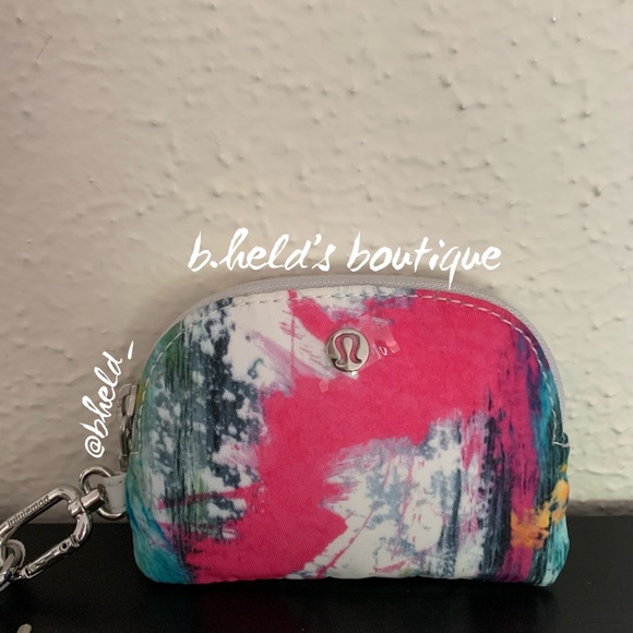 lululemon Dual Pouch Wristlet in No Limits White Multi/Vapor One Size New NWT - Picture 2 of 16